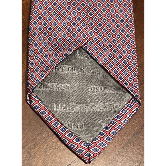 Robert Talbott Best Of Class Red Blue Hand Made 100% Silk Men’s Neck Tie - Picture 2 of 10